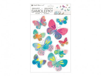 Samolepící dekorace 15116 42 x 25 cm - barevní motýlci