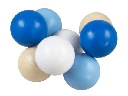 Kuličky na šnůře modré