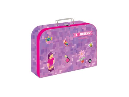 Oxybag Kufřík kufr lamino 34 cm Playworld Girl ve stylu Minecraft 6-08326