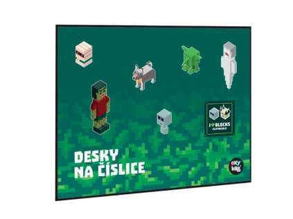 Oxybag Desky na číslice čísla Playworld ve stylu Minecraft 4-01826