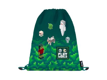 Oxybag Sáček na cvičky, přezůvky Playworld ve stylu Minecraft 8-50726