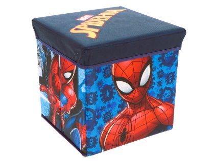 TABURET S ÚLOŽNÝM PROSTOREM SPIDERMAN ML spi24-4309 tm. modrý (Velikost uni)