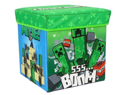 TABURET S ÚLOŽNÝM PROSTOREM MINECRAFT ML mnc24-4328 zelený (Velikost uni)