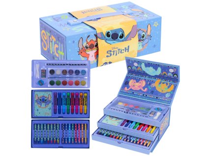 KRESLÍCÍ KUFŘÍK LILO A STITCH ML 000565599 tm. fialový (Velikost uni)
