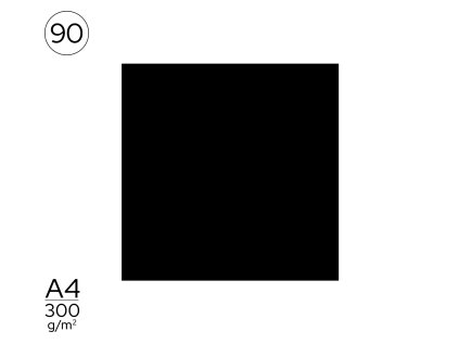 Papír A4 barevný černý