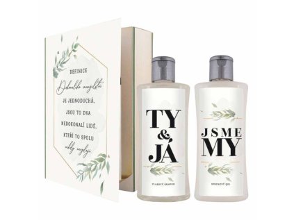 Dárková sada kniha Ty a Já, sprchový gel 250ml, šampon 250ml