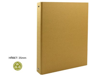 Pořadač A4 4 kroužkový ECO LUMA kraft