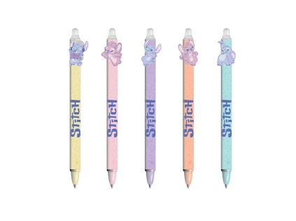 Tužka/pero gumovací Stitch 15cm plast - 5 druhů
