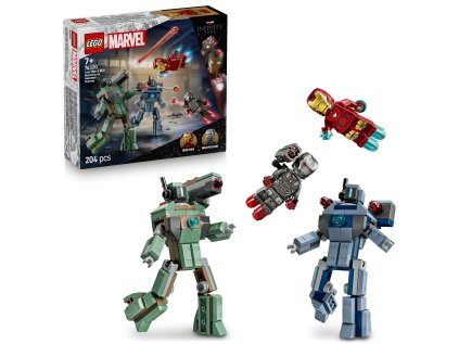 Iron Man a War Machine vs. Hammerovy Drony