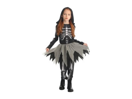 Kostým dívčí, kostlivec, vel. S 100-110 cm