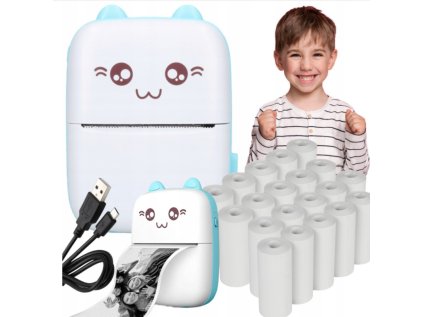 mini termalna tlaciaren astrafun animals bluetooth usb 10 roliek papiera 715024901