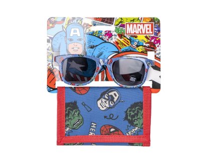 SOUPRAVA BRÝLE A PENĚŽENKA AVENGERS Cer 2600002487 (Velikost uni)