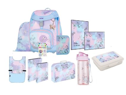 Oxybag Školní set 11ks OXY Sherpy Kolibřík batoh, sáček, penál a doplňky 0-24626/011
