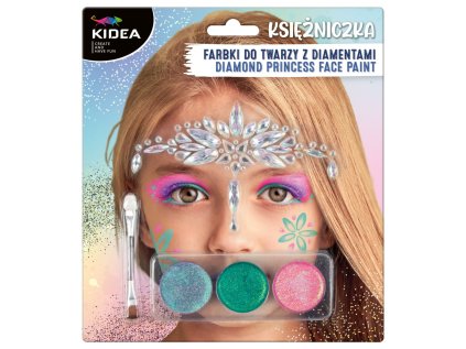 Barvy na obličej - Princezna s kamínky