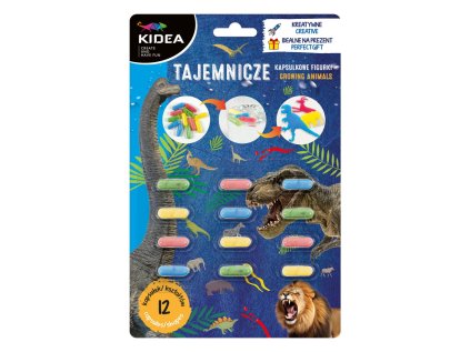 Kapsle s rostoucími figurkami 12 ks - Dinosauři