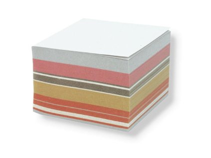 Kostka barevná lepená 84x84x70