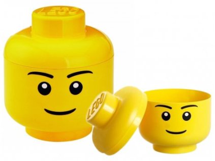 LEGO úložná hlava (velikost L) - chlapec