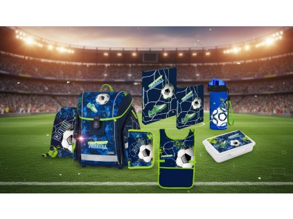 Oxybag Školní set 8ks PREMIUM fotbal 2 sada batoh, penál a doplňky 0-98926/08