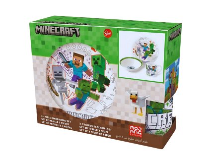 3 - DÍLNÁ KERAMICKÁ SOUPRAVA MINECRAFT Stor 88145 ceramic snack set (Velikost uni)