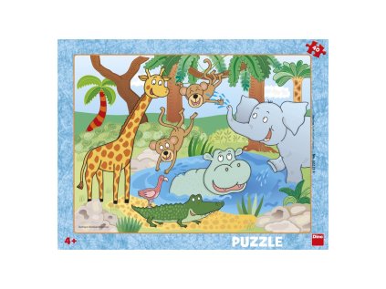 ZVÍŘÁTKA V ZOO 40 deskové Puzzle