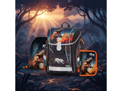 Oxybag Školní set 3ks PREMIUM LIGHT Dino 0-87726 sada batoh, penál, sáček