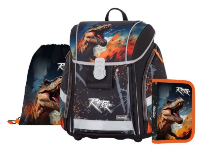 Školní set 3ks PREMIUM LIGHT Dino sada batoh, penál, sáček 0-87726/03