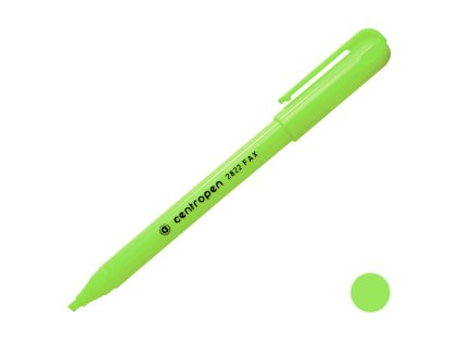 Zvýrazňovač Centropen 2822, zelený