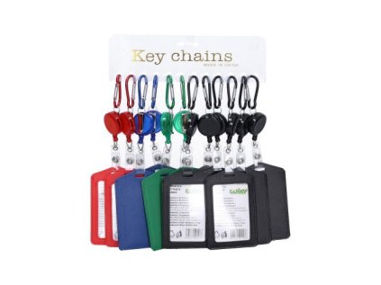 Jmenovka na klíče s rollerem a karabinkou