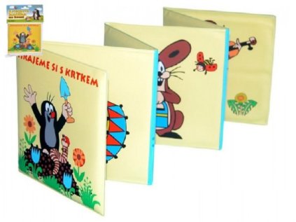 Krtečkova knížka rozkládací 12x12cm měkká 0m+