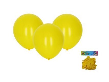 Balónek nafukovací 30cm - sada 10ks, žlutý