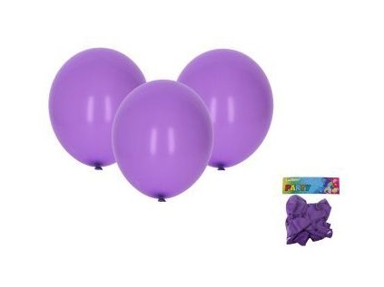 Balónek nafukovací 30cm - sada 10ks, fialový