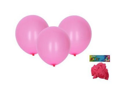 Balónek nafukovací 30cm - sada 10ks, růžový