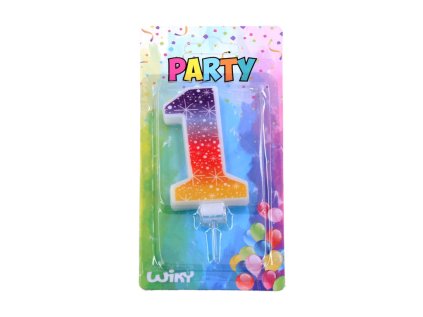 Párty svíčka číslo 1 Hvězdy