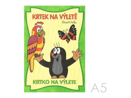 omalovanka a5 akim krtek na vylete