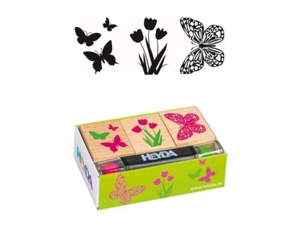 razitkovy set 3ks razitko pero dvoubarevne