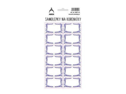 samolepky na korenky levandule