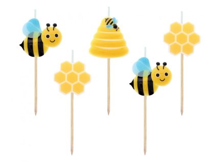 dortova svicka vcely 7 5 cm 5 ks