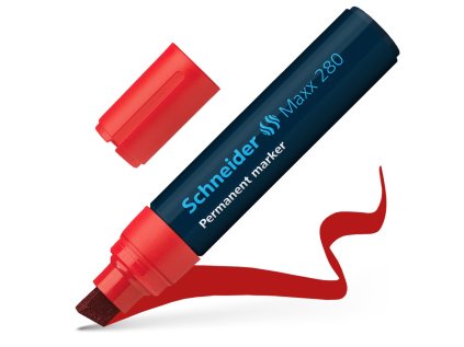 marker schneider maxx 280 permanentni cerveny