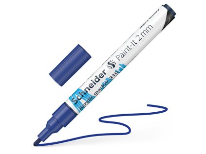 schneider paint it 310 akrylovy popisovac 2 mm modry