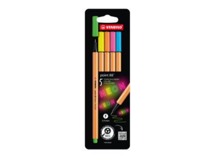 liner stabilo point 88 sada 5 neonovych barev