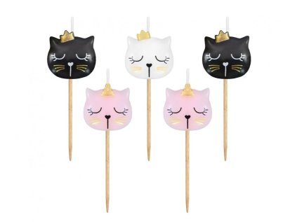 dortova svicka kocka 7 cm 5 ks