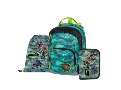 Oxybag Set 3dílný OXY GO Dino sada batoh, penál, sáček 0-47425