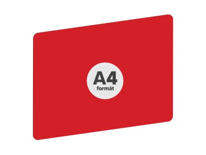 modelovaci podlozka na stul a4 cervena