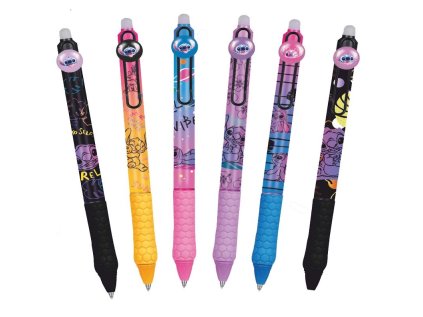 Gumovací pero Disney Stitch black