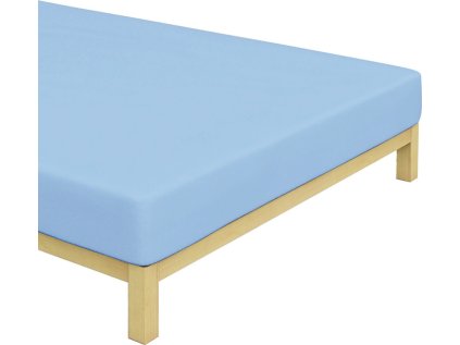 21613 jersey prosteradlo svetle modre bedtex na posteli