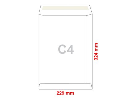 obalky c4 229x324 mm samolepici 10 ks