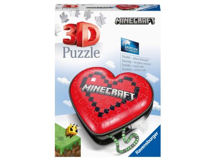 Srdce Minecraft 54 dílků