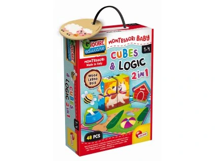 MONTESSORI DŘEVĚNÉ KOSTKY A LOGIC