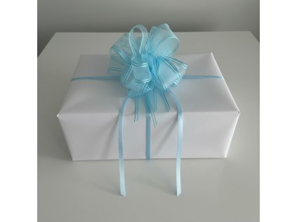 Stuha stahovací textilní modrá