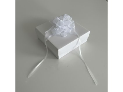 Stuha stahovací textilní bílá